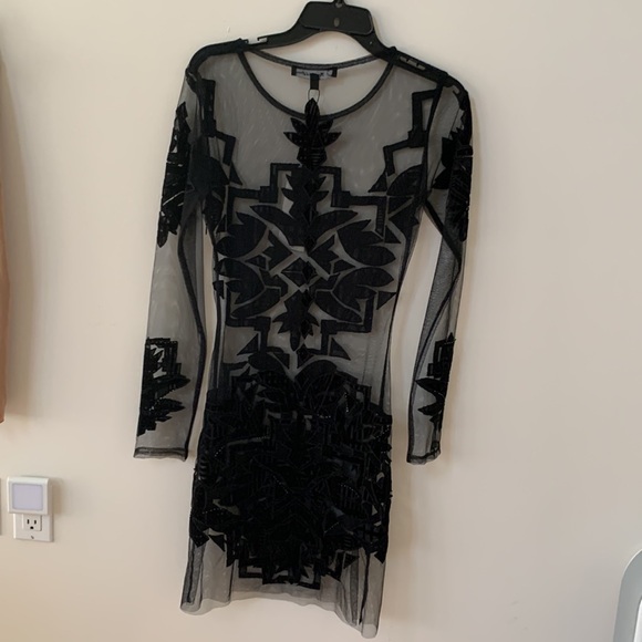 FOR LOVE AND LEMONS VIENNA BLACK DRESS MEDIUM - Picture 13 of 16